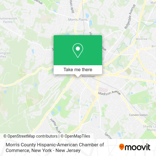 Morris County Hispanic-American Chamber of Commerce map