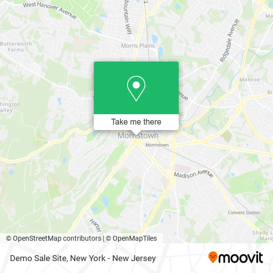 Mapa de Demo Sale Site