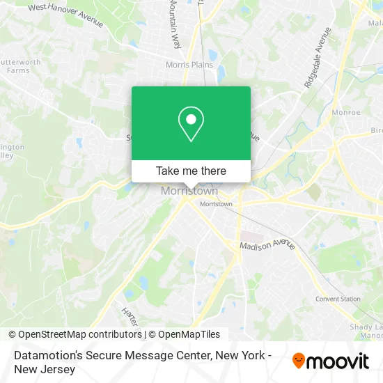 Mapa de Datamotion's Secure Message Center