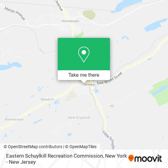 Eastern Schuylkill Recreation Commission map