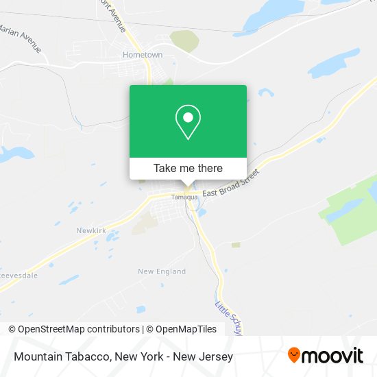 Mountain Tabacco map