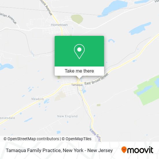 Mapa de Tamaqua Family Practice