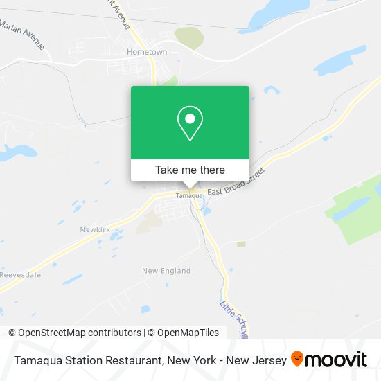 Tamaqua Station Restaurant map