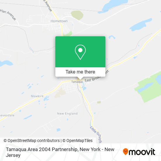 Tamaqua Area 2004 Partnership map