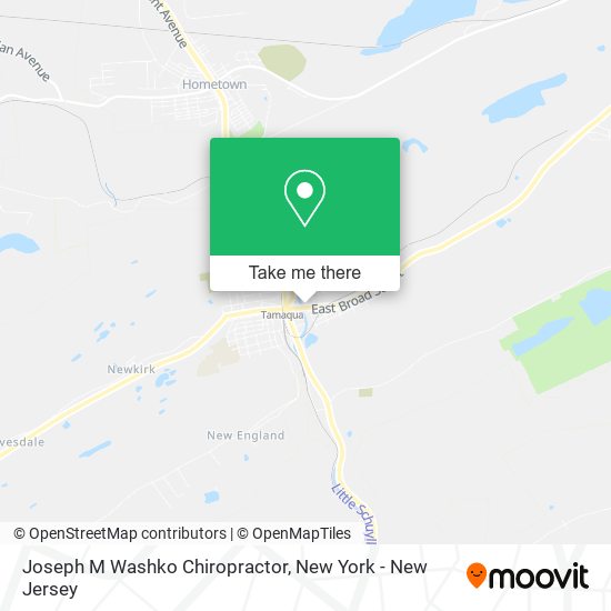 Mapa de Joseph M Washko Chiropractor