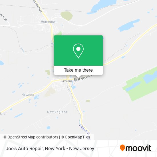Mapa de Joe's Auto Repair