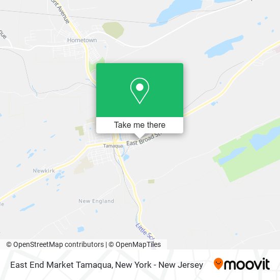Mapa de East End Market Tamaqua