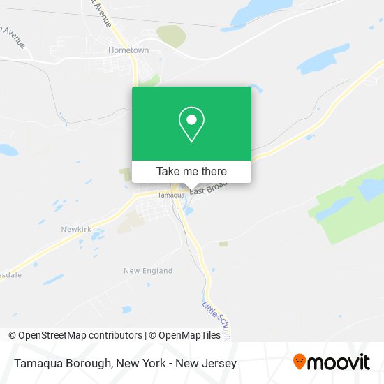 Tamaqua Borough map