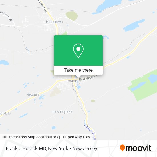 Frank J Bobick MD map