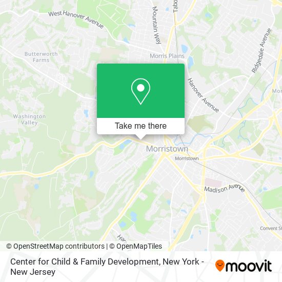 Center for Child & Family Development map