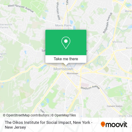 The Oikos Institute for Social Impact map