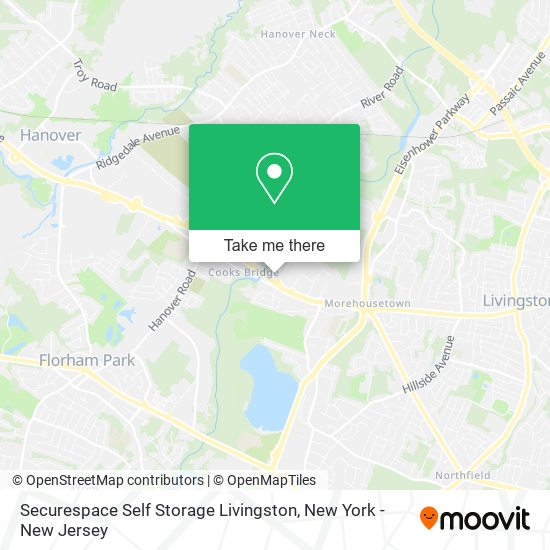 Mapa de Securespace Self Storage Livingston