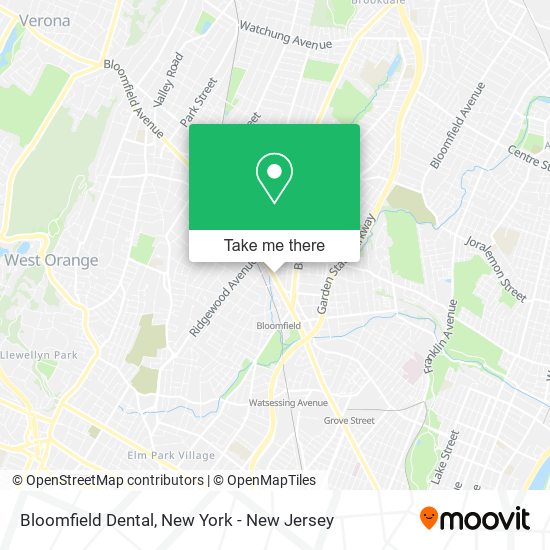 Bloomfield Dental map