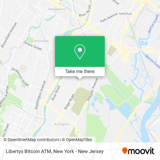 Mapa de Libertyx Bitcoin ATM