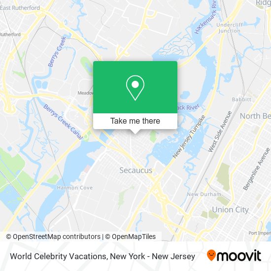 World Celebrity Vacations map