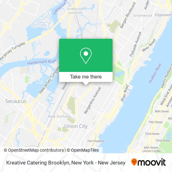 Kreative Catering Brooklyn map