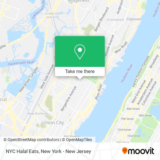 NYC Halal Eats map