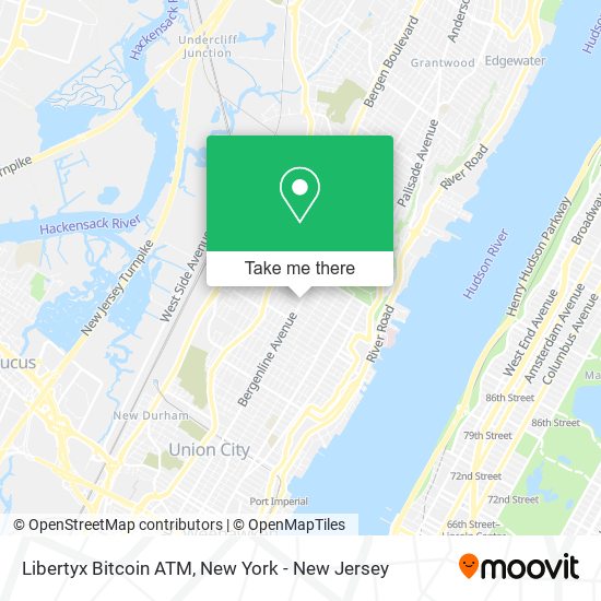 Mapa de Libertyx Bitcoin ATM