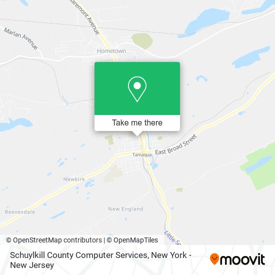 Mapa de Schuylkill County Computer Services
