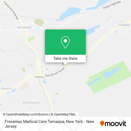 Fresenius Medical Care Tamaqua map
