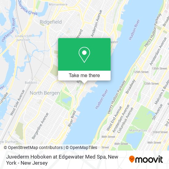 Juvederm Hoboken at Edgewater Med Spa map