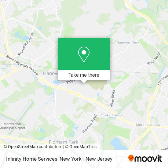 Infinity Home Services map