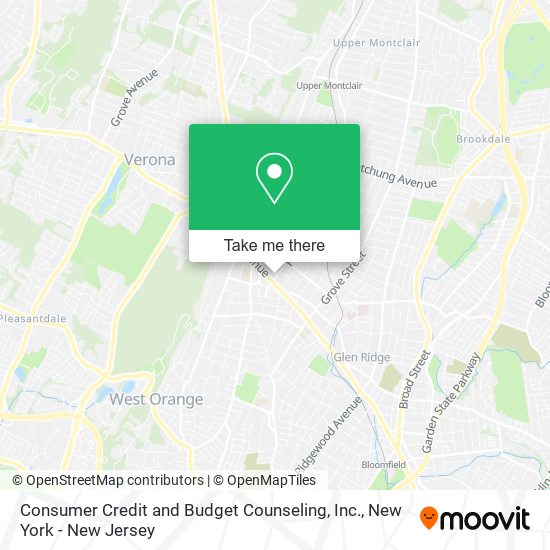 Consumer Credit and Budget Counseling, Inc. map