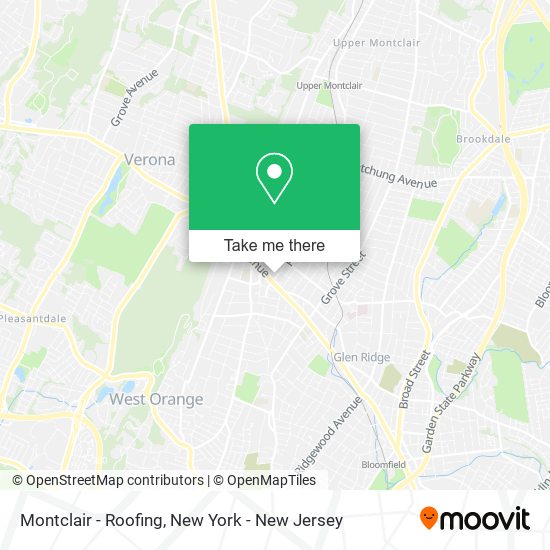 Montclair - Roofing map
