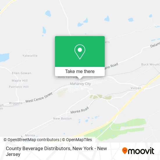 County Beverage Distributors map