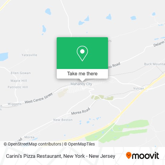 Carini's Pizza Restaurant map