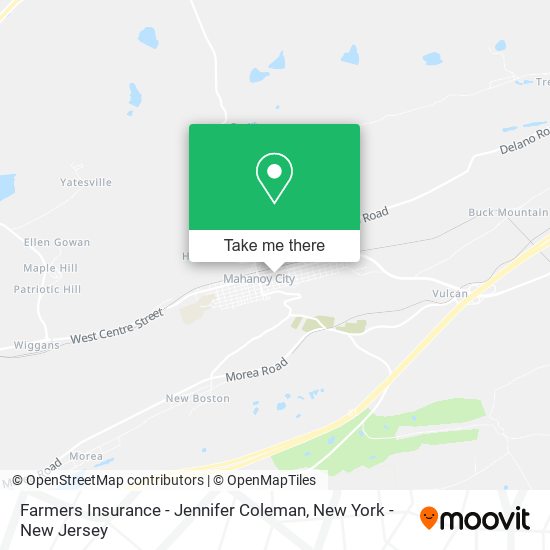 Farmers Insurance - Jennifer Coleman map
