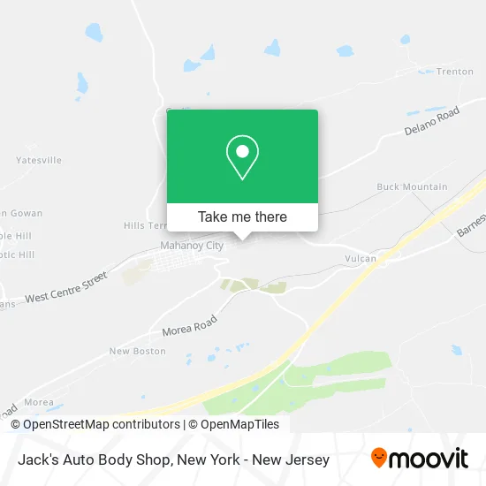 Jack's Auto Body Shop map