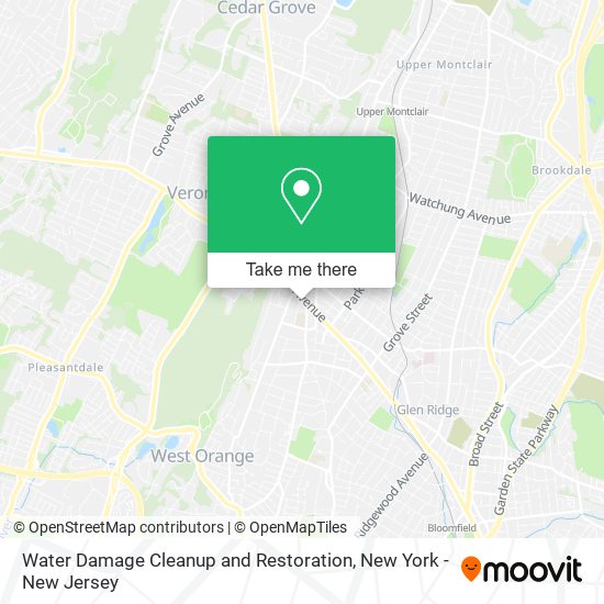 Water Damage Cleanup and Restoration map