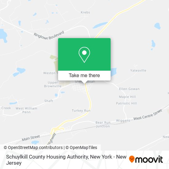 Schuylkill County Housing Authority map