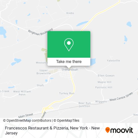 Mapa de Francescos Restaurant & Pizzeria