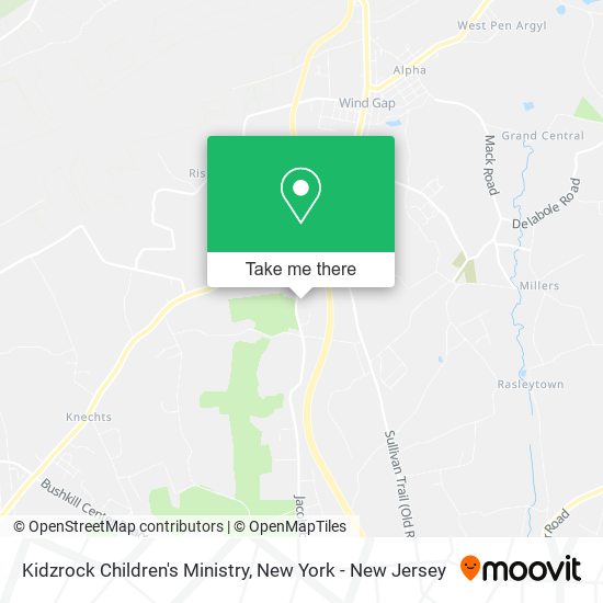 Kidzrock Children's Ministry map