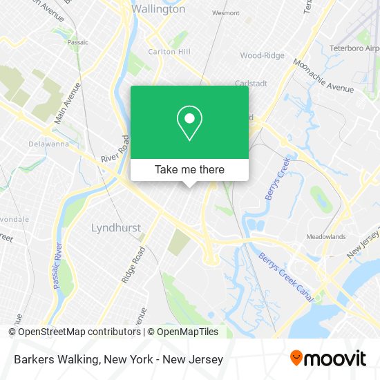 Barkers Walking map