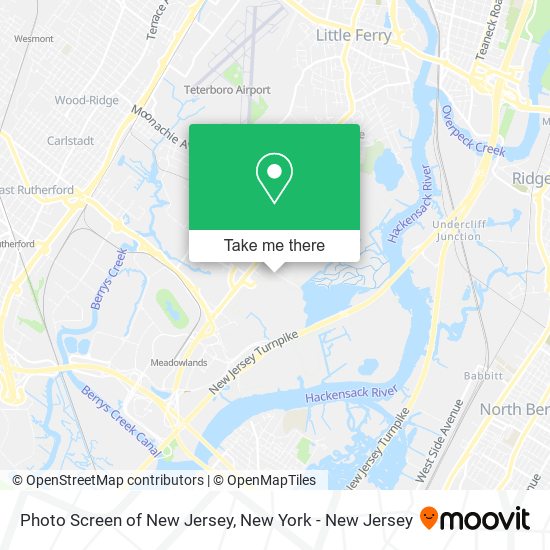 Mapa de Photo Screen of New Jersey