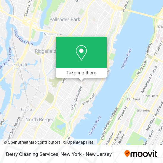 Mapa de Betty Cleaning Services