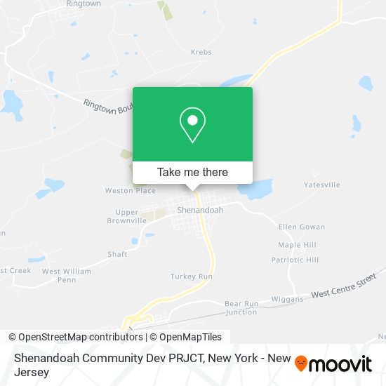 Shenandoah Community Dev PRJCT map