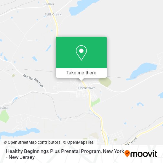 Healthy Beginnings Plus Prenatal Program map