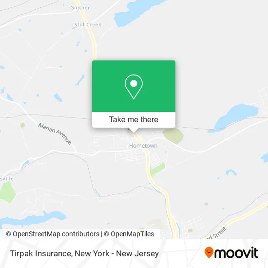 Tirpak Insurance map