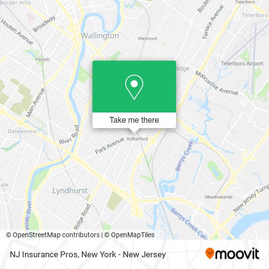 NJ Insurance Pros map