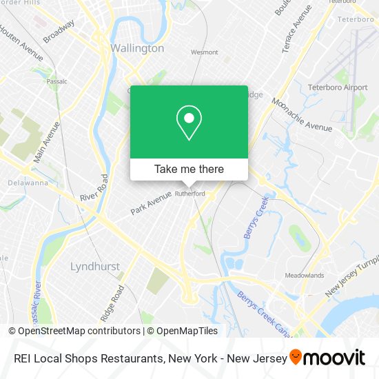 REI Local Shops Restaurants map