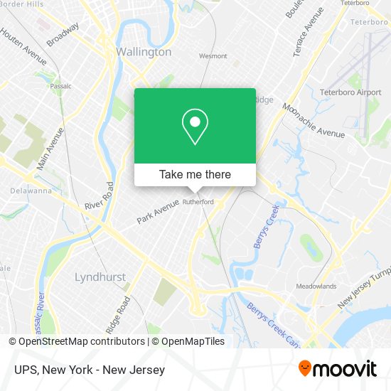UPS map