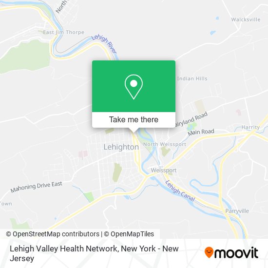 Lehigh Valley Health Network map