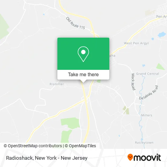 Radioshack map
