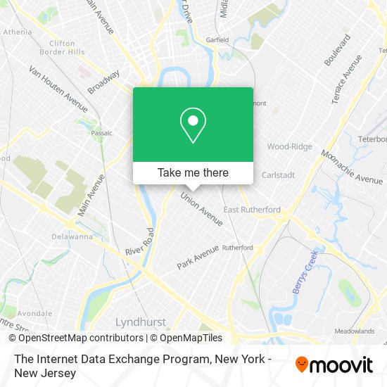 The Internet Data Exchange Program map