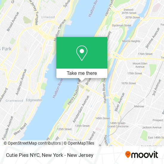 Mapa de Cutie Pies NYC