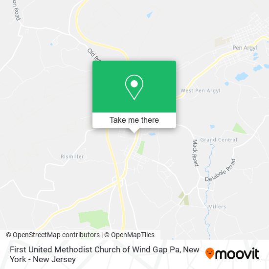 First United Methodist Church of Wind Gap Pa map